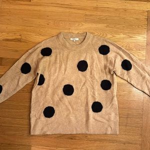 Polka dot Madewell sweater -S